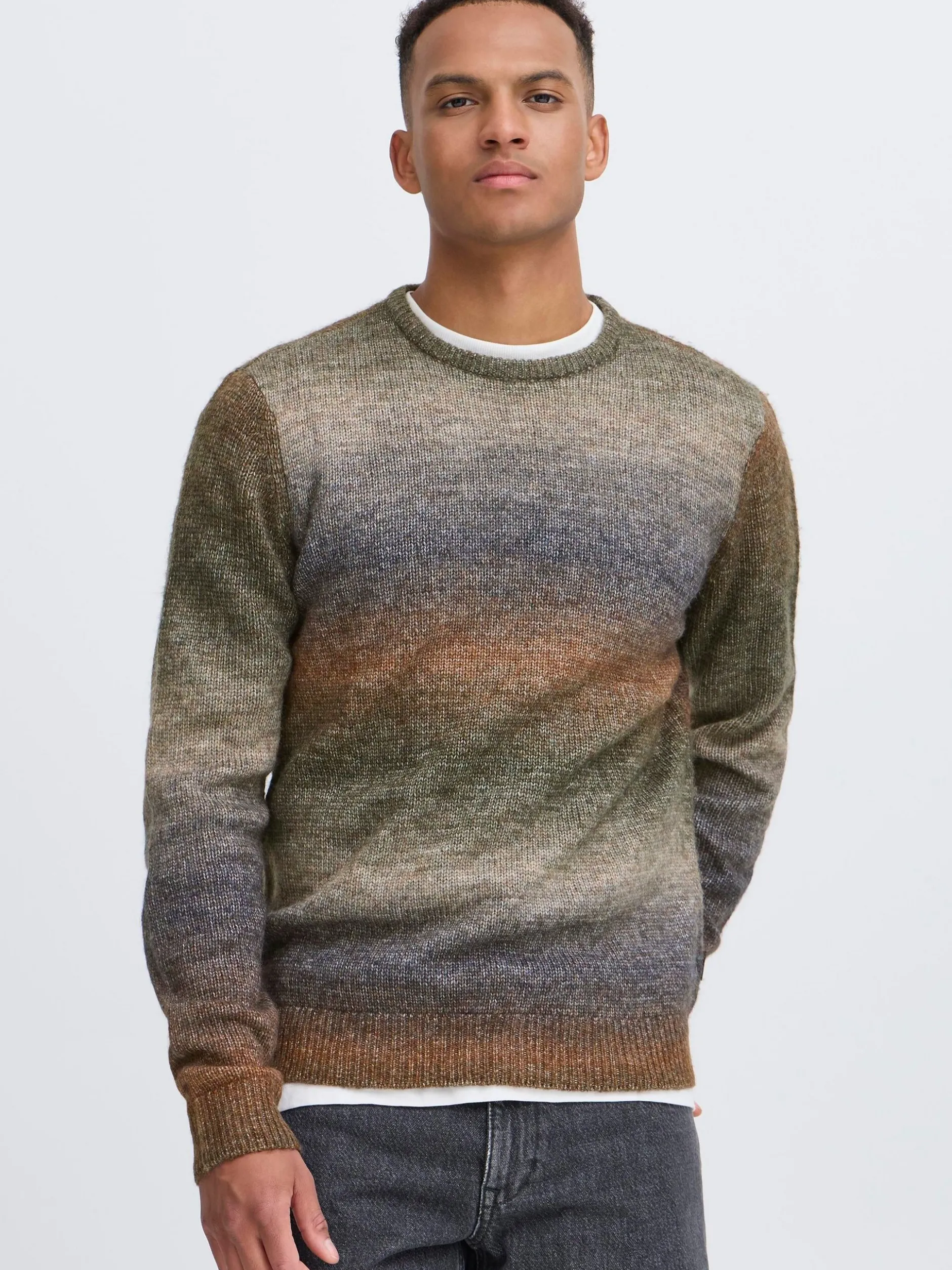 BLEND Herren Strickpullover - BHDannie in grün