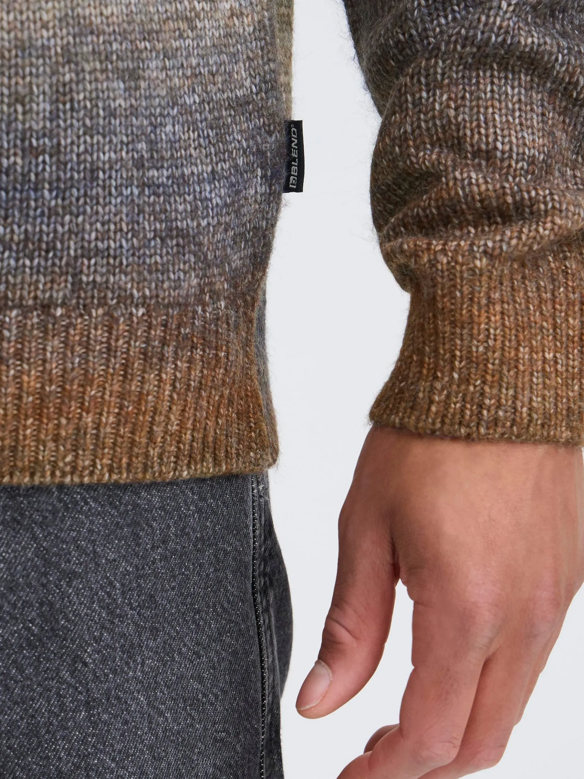 BLEND Herren Strickpullover - BHDannie in grün