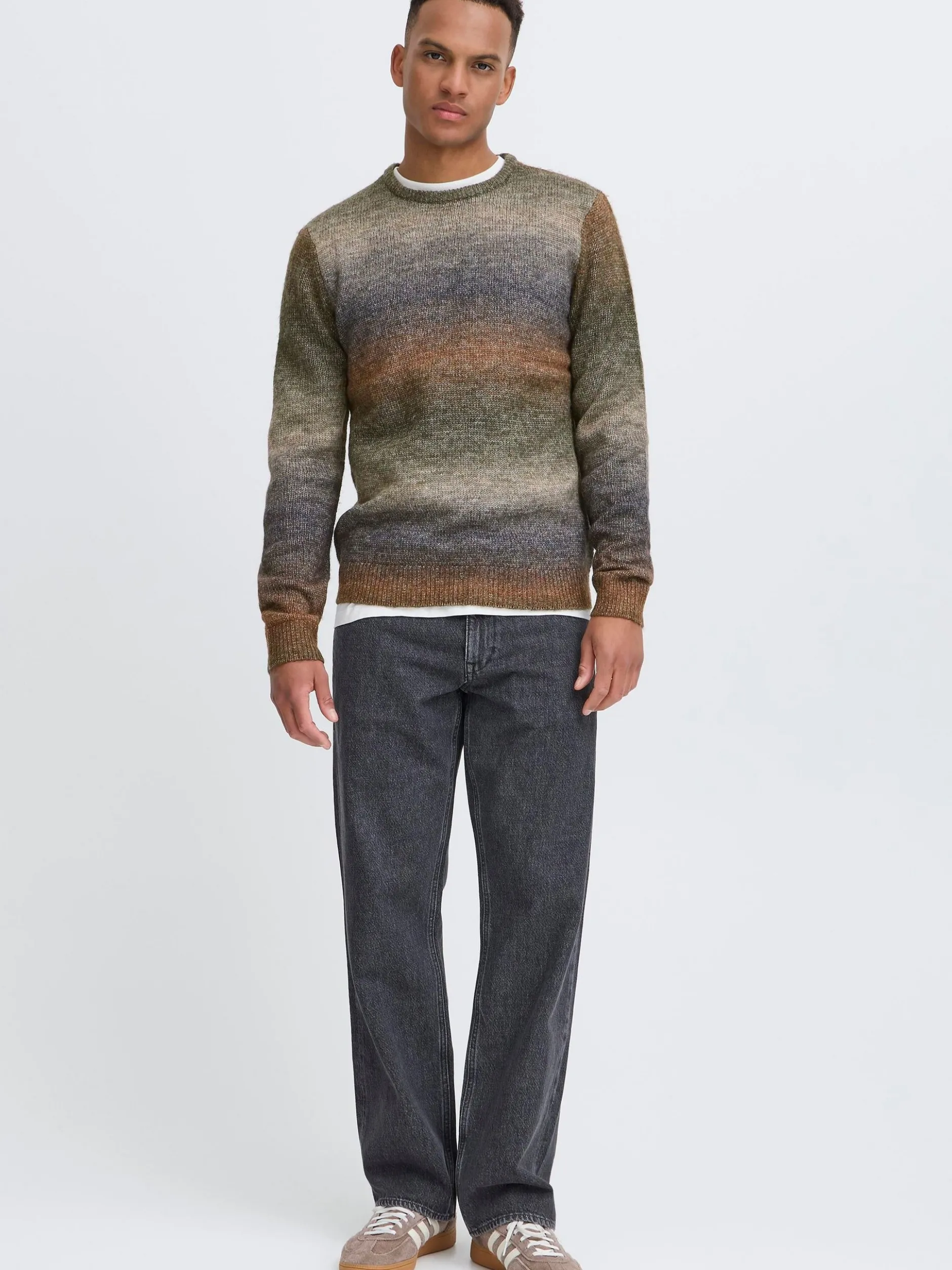 BLEND Herren Strickpullover - BHDannie in grün