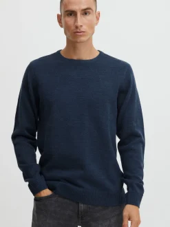 BLEND Herren Strickpullover - BHPullover in blau