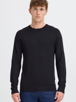 BLEND Herren Strickpullover - BHWeba in schwarz
