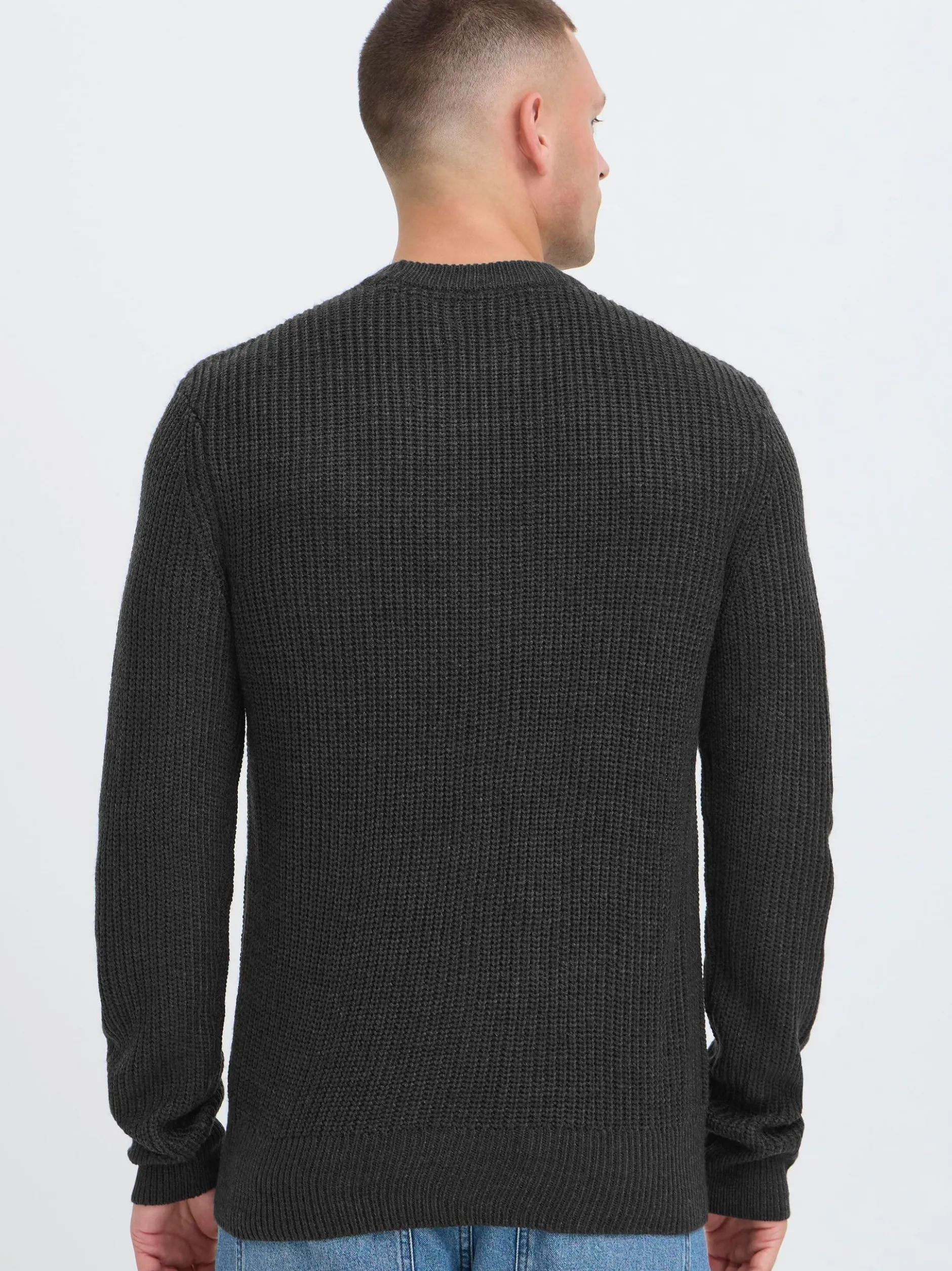 BLEND Herren Strickpullover - BHRibi in grau