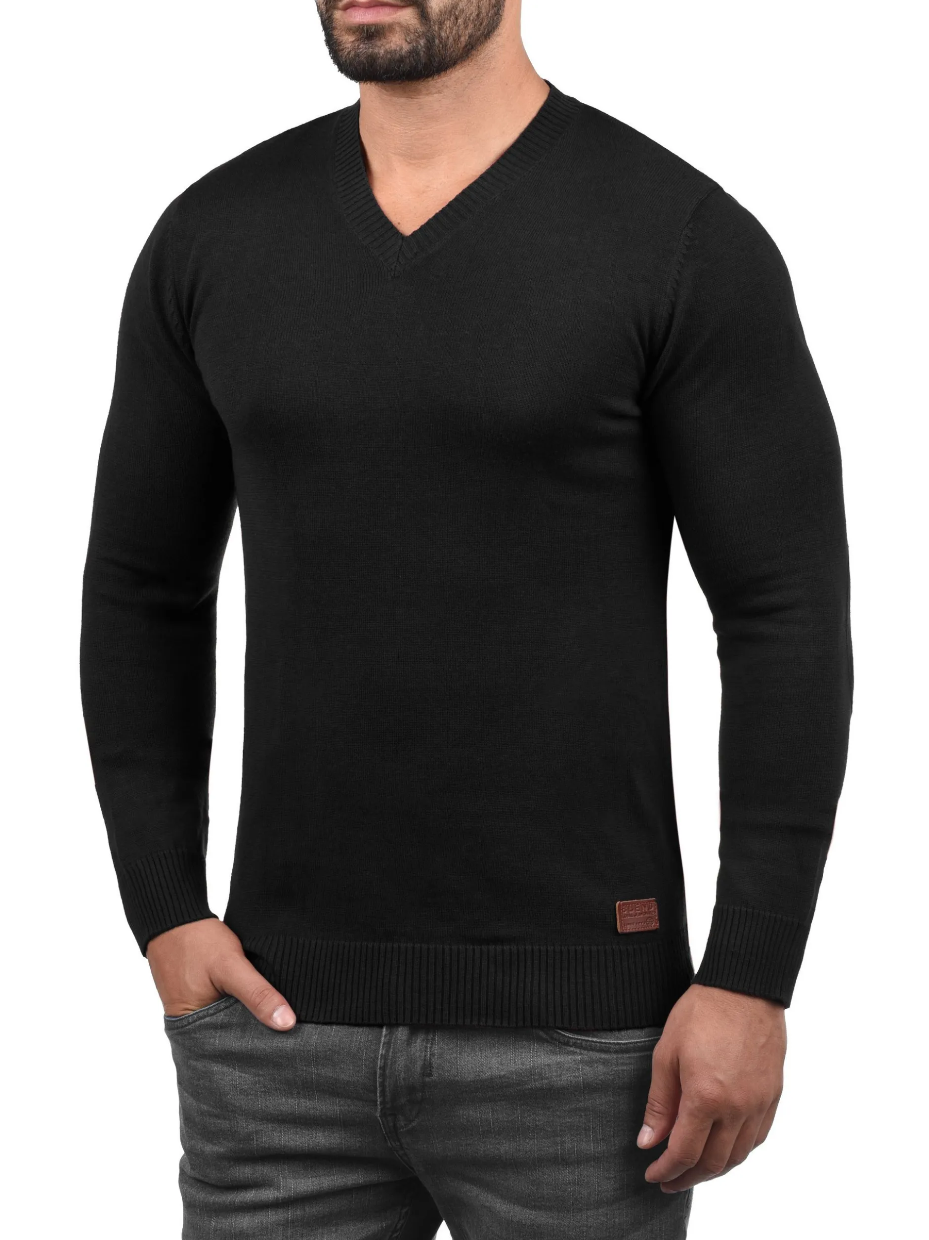 BLEND Herren Strickpullover - BHLasse in schwarz