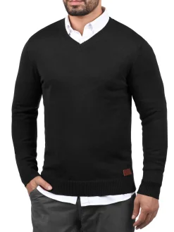 BLEND Herren Strickpullover - BHLasse in schwarz
