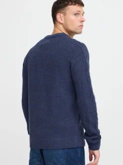 BLEND Herren Strickpullover - BHPullover in blau