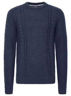 BLEND Herren Strickpullover - BHPullover in blau