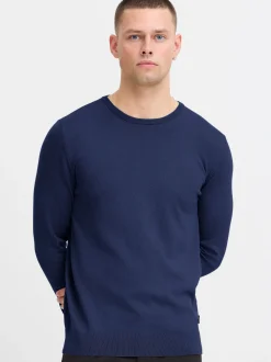 BLEND Herren Strickpullover in blau