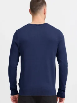 BLEND Herren Strickpullover in blau
