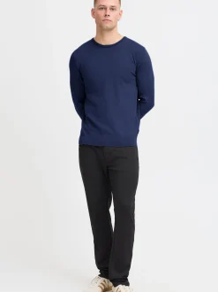 BLEND Herren Strickpullover in blau