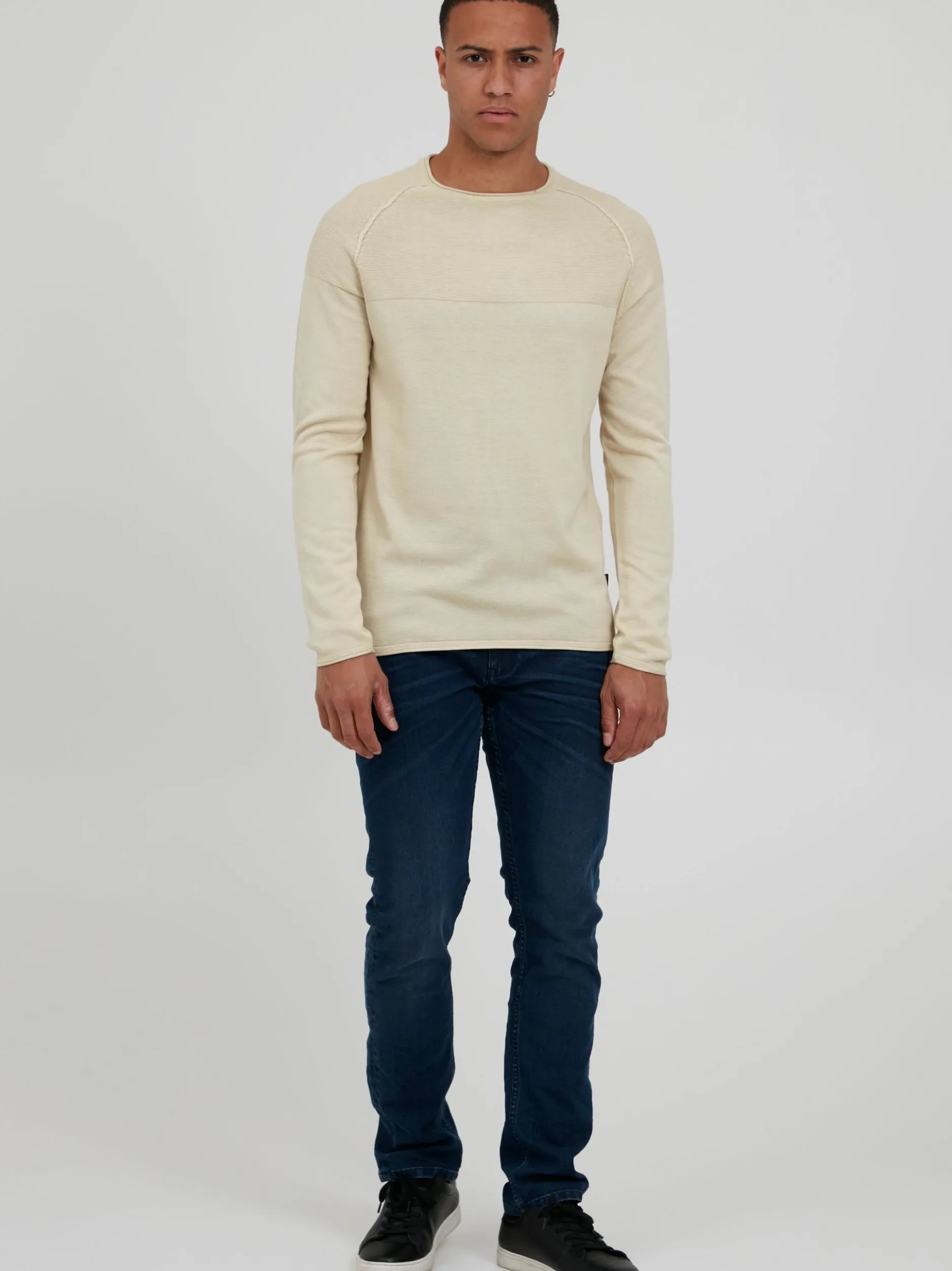 BLEND Herren Strickpullover - BHAdriano in beige