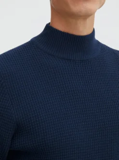 BLEND Herren Strickpullover - BHPullover in blau