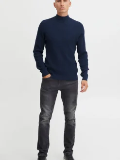 BLEND Herren Strickpullover - BHPullover in blau