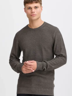 BLEND Herren Strickpullover - BHGoar in anthrazit