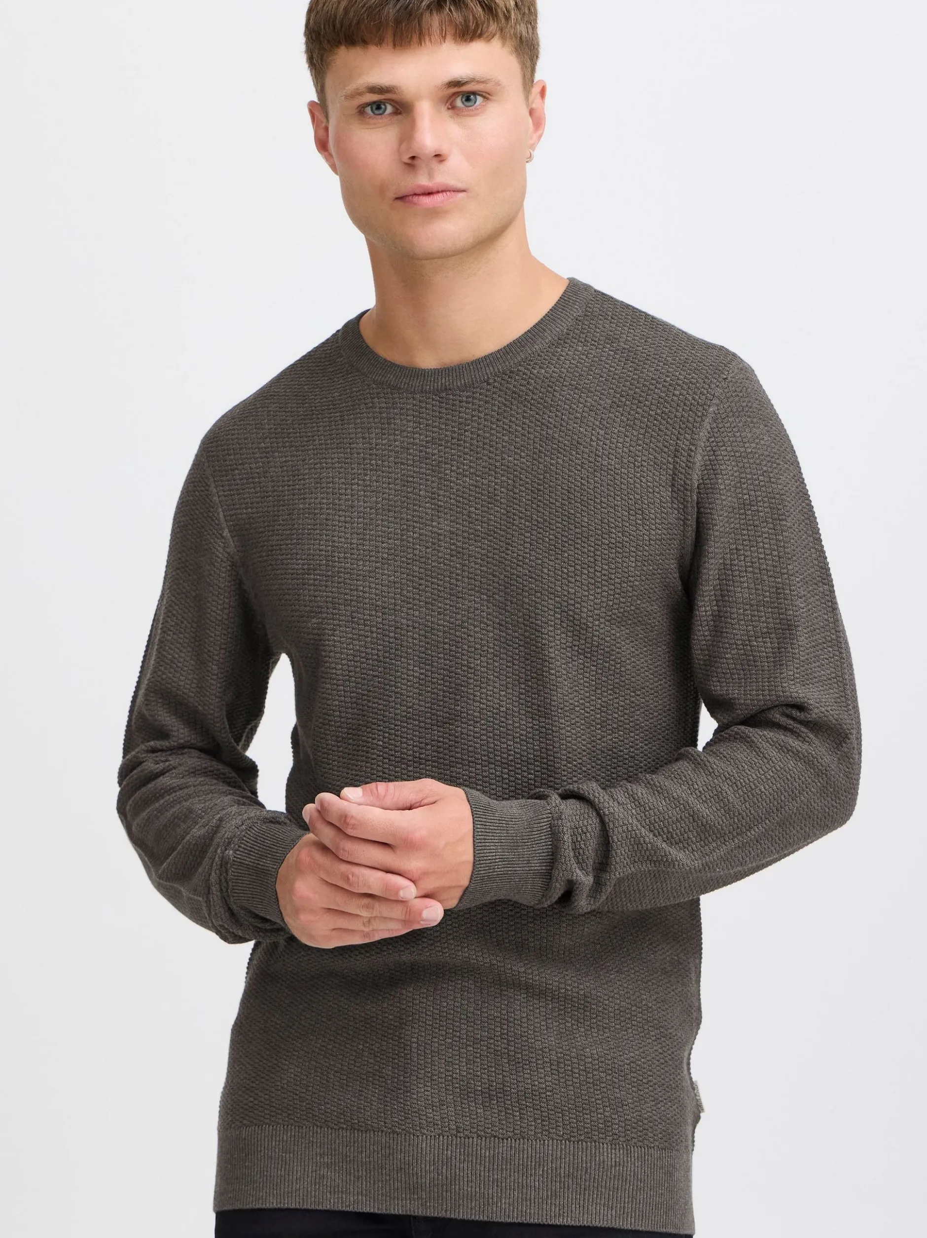 BLEND Herren Strickpullover - BHGoar in anthrazit