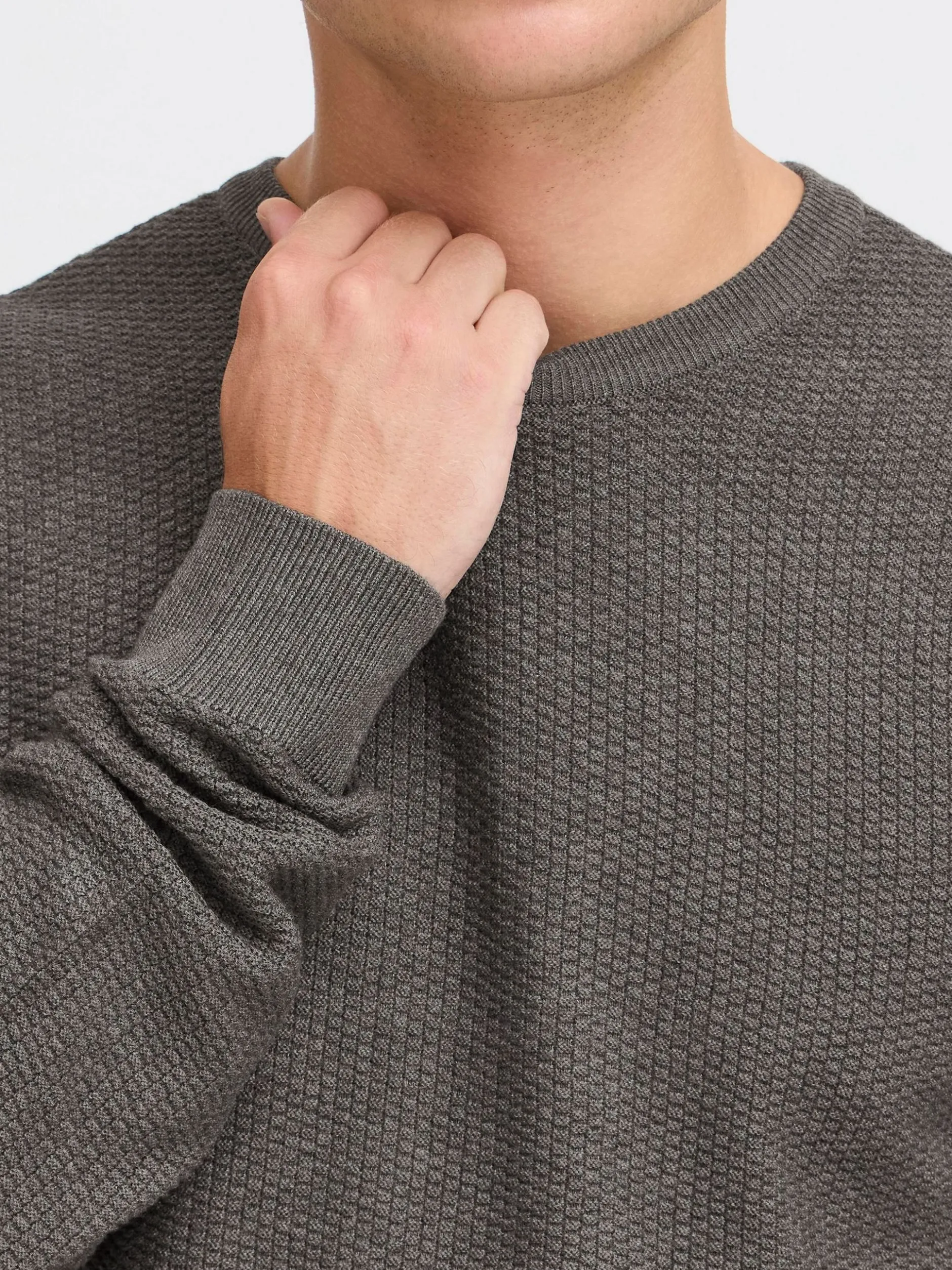 BLEND Herren Strickpullover - BHGoar in anthrazit