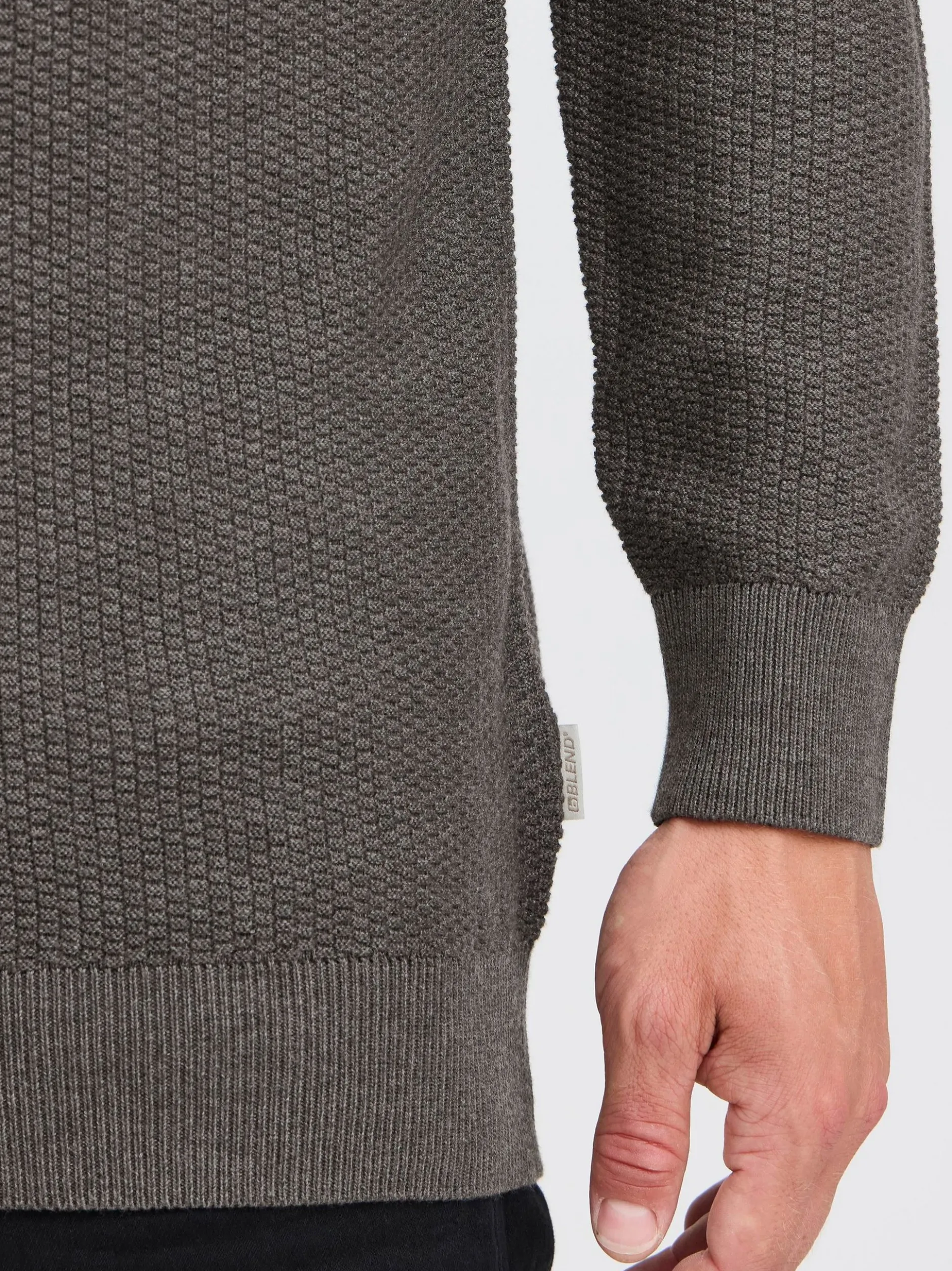 BLEND Herren Strickpullover - BHGoar in anthrazit