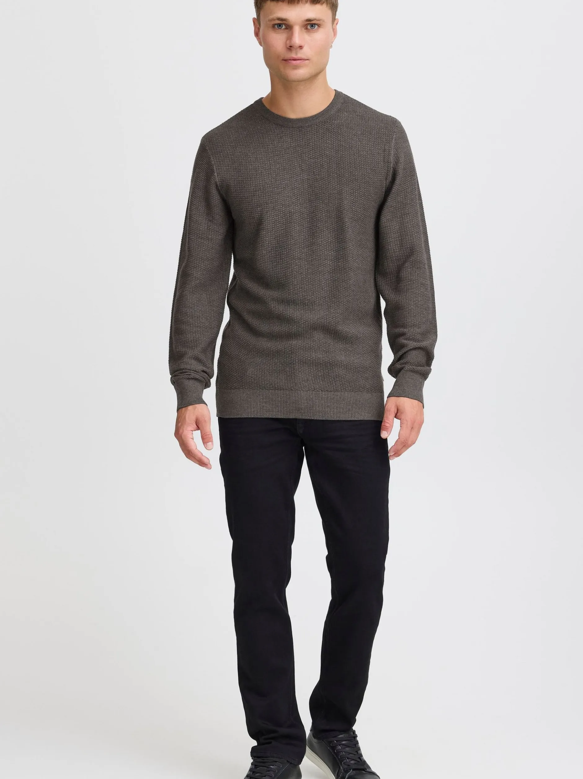 BLEND Herren Strickpullover - BHGoar in anthrazit