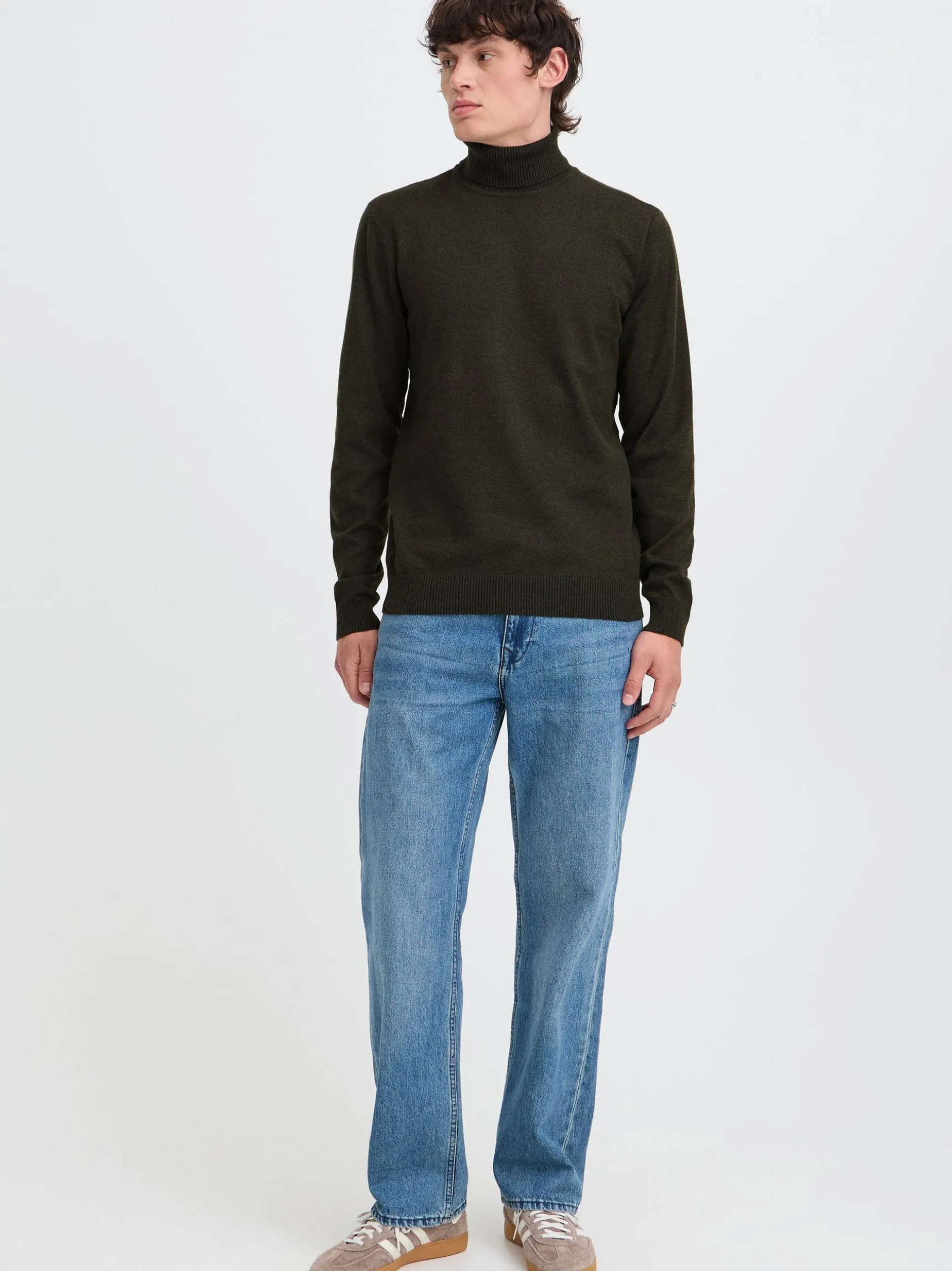 BLEND Herren Strickpullover - BHBruton in grün