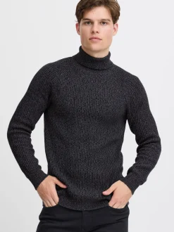 BLEND Herren Strickpullover in schwarz