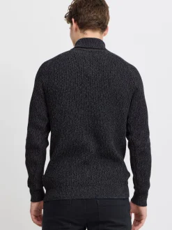 BLEND Herren Strickpullover in schwarz