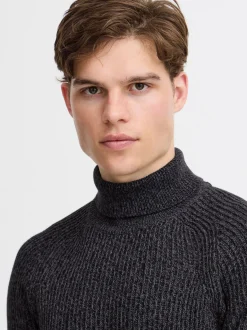 BLEND Herren Strickpullover in schwarz