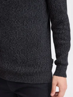 BLEND Herren Strickpullover in schwarz