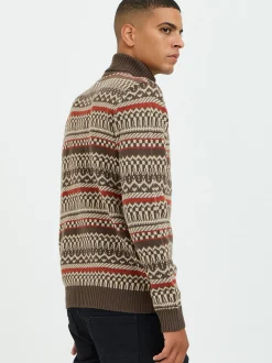BLEND Herren Strickpullover - BHPullover in braun