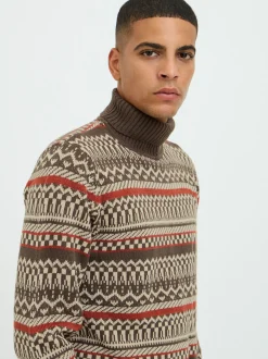 BLEND Herren Strickpullover - BHPullover in braun