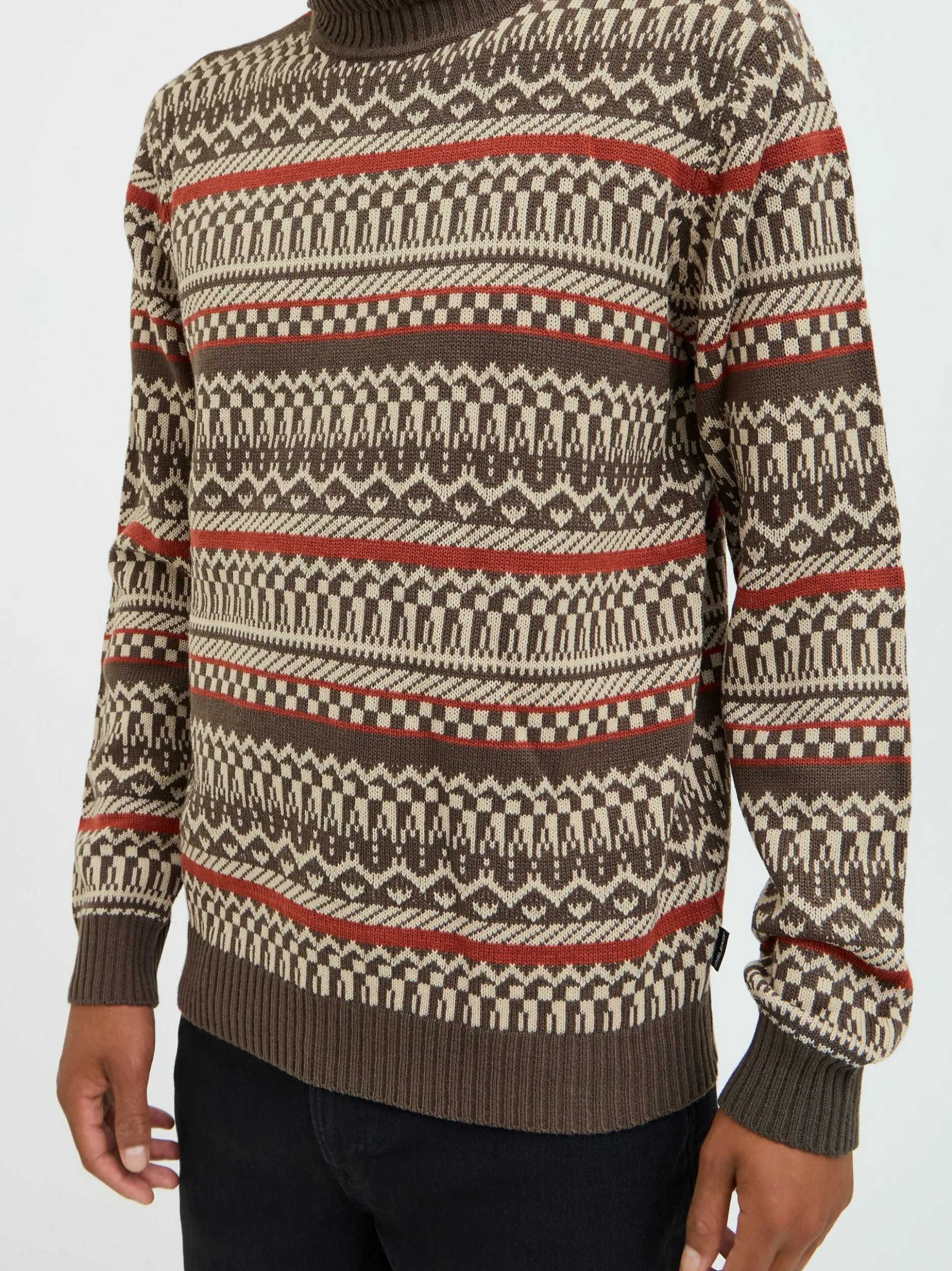 BLEND Herren Strickpullover - BHPullover in braun