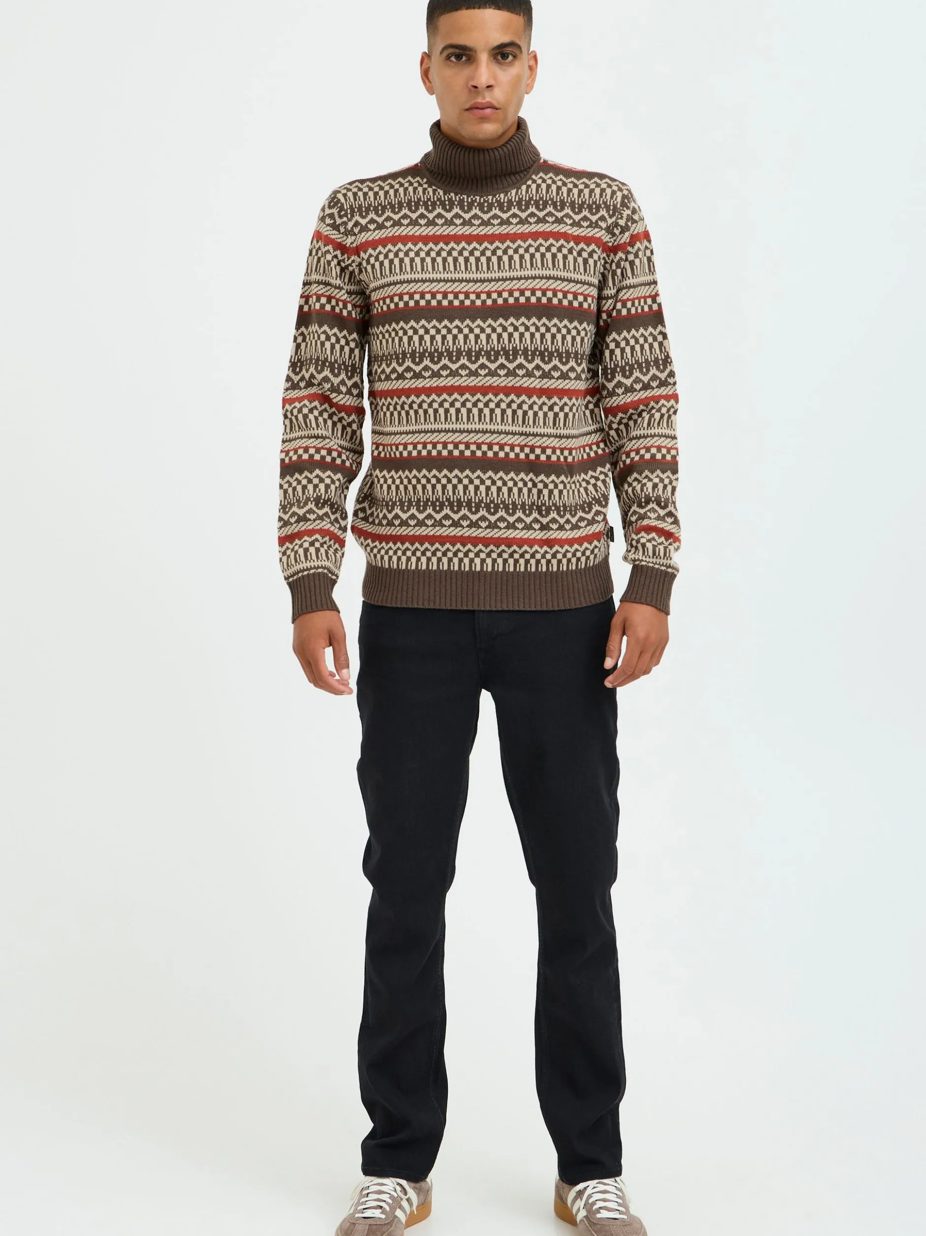 BLEND Herren Strickpullover - BHPullover in braun