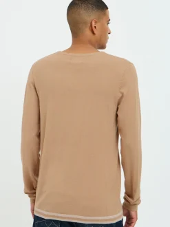BLEND Herren Strickpullover - BHPullover in beige