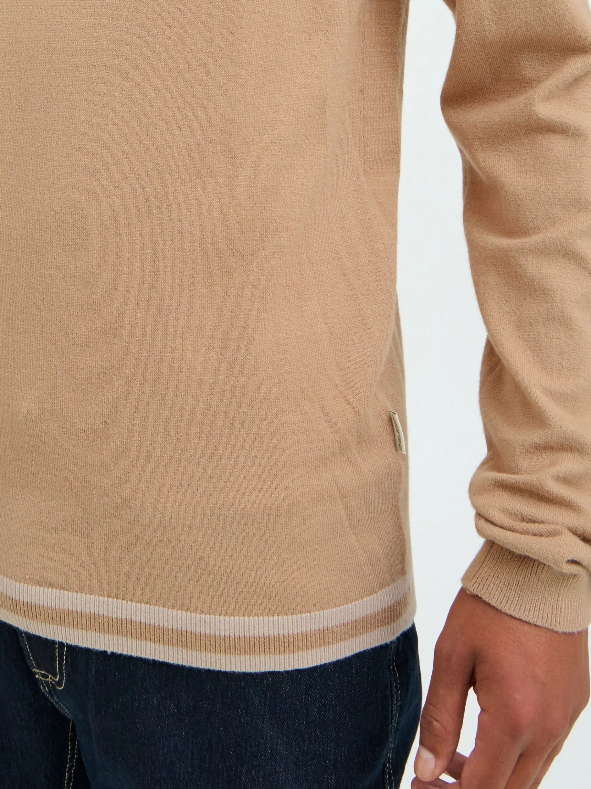 BLEND Herren Strickpullover - BHPullover in beige