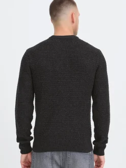 BLEND Herren Strickpullover - BHPattax in anthrazit