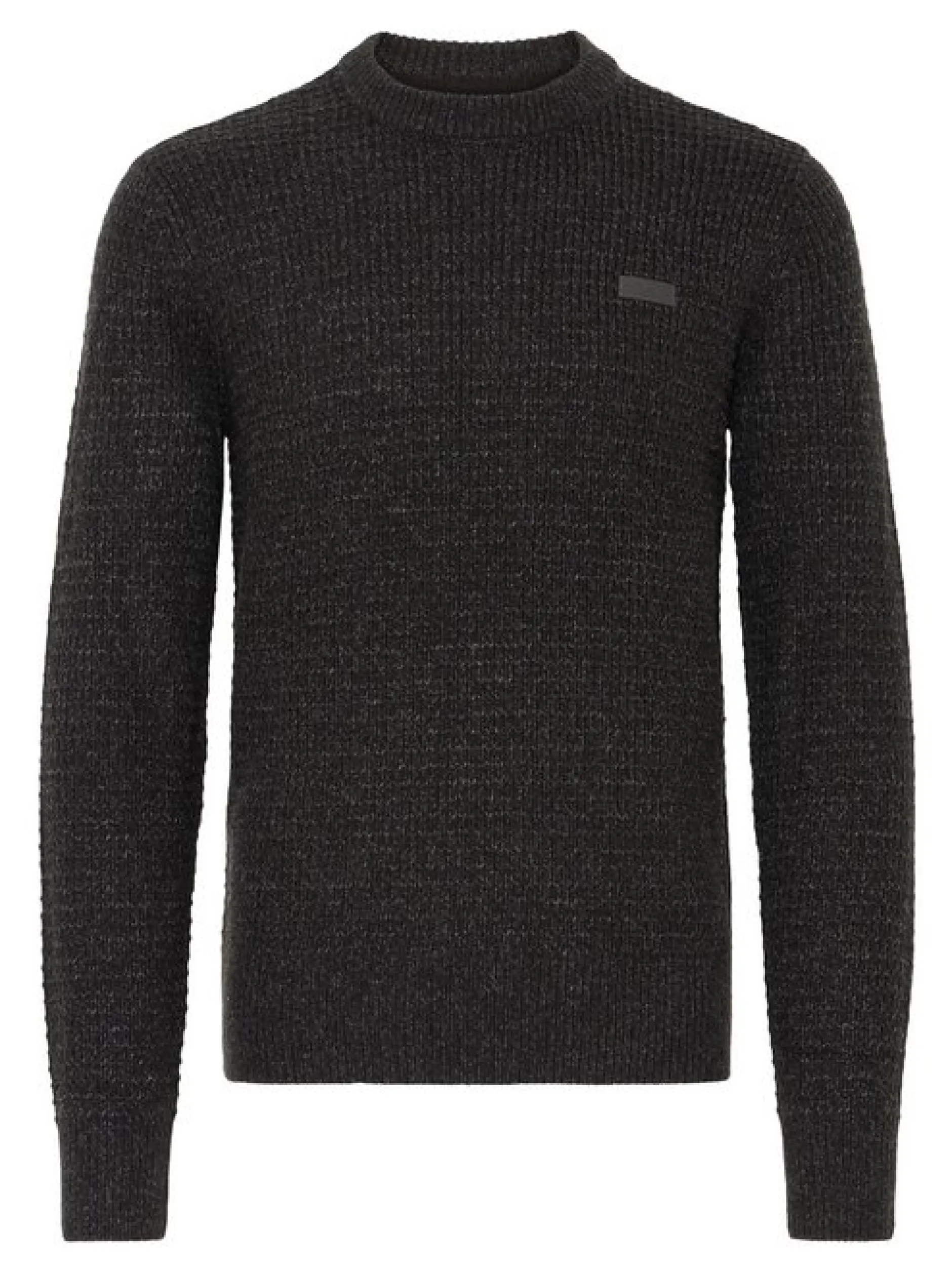BLEND Herren Strickpullover - BHPattax in anthrazit