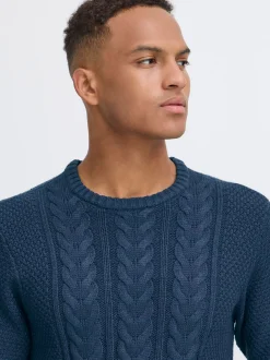 BLEND Herren Strickpullover - BHBasim in blau