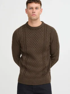 BLEND Herren Strickpullover - BHPullover in braun