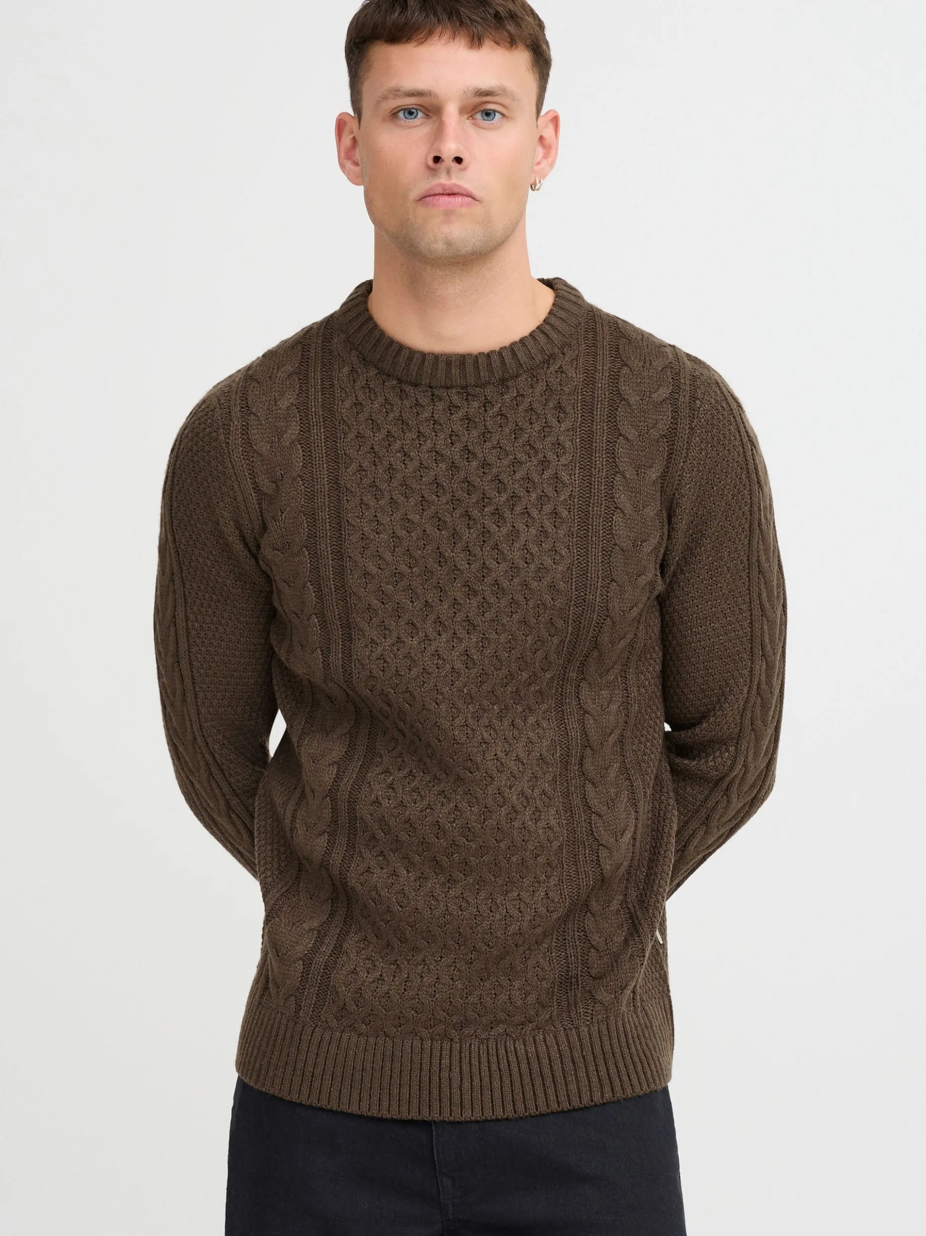 BLEND Herren Strickpullover - BHPullover in braun