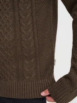 BLEND Herren Strickpullover - BHPullover in braun