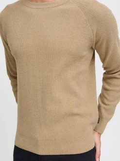 BLEND Herren Strickpullover in beige