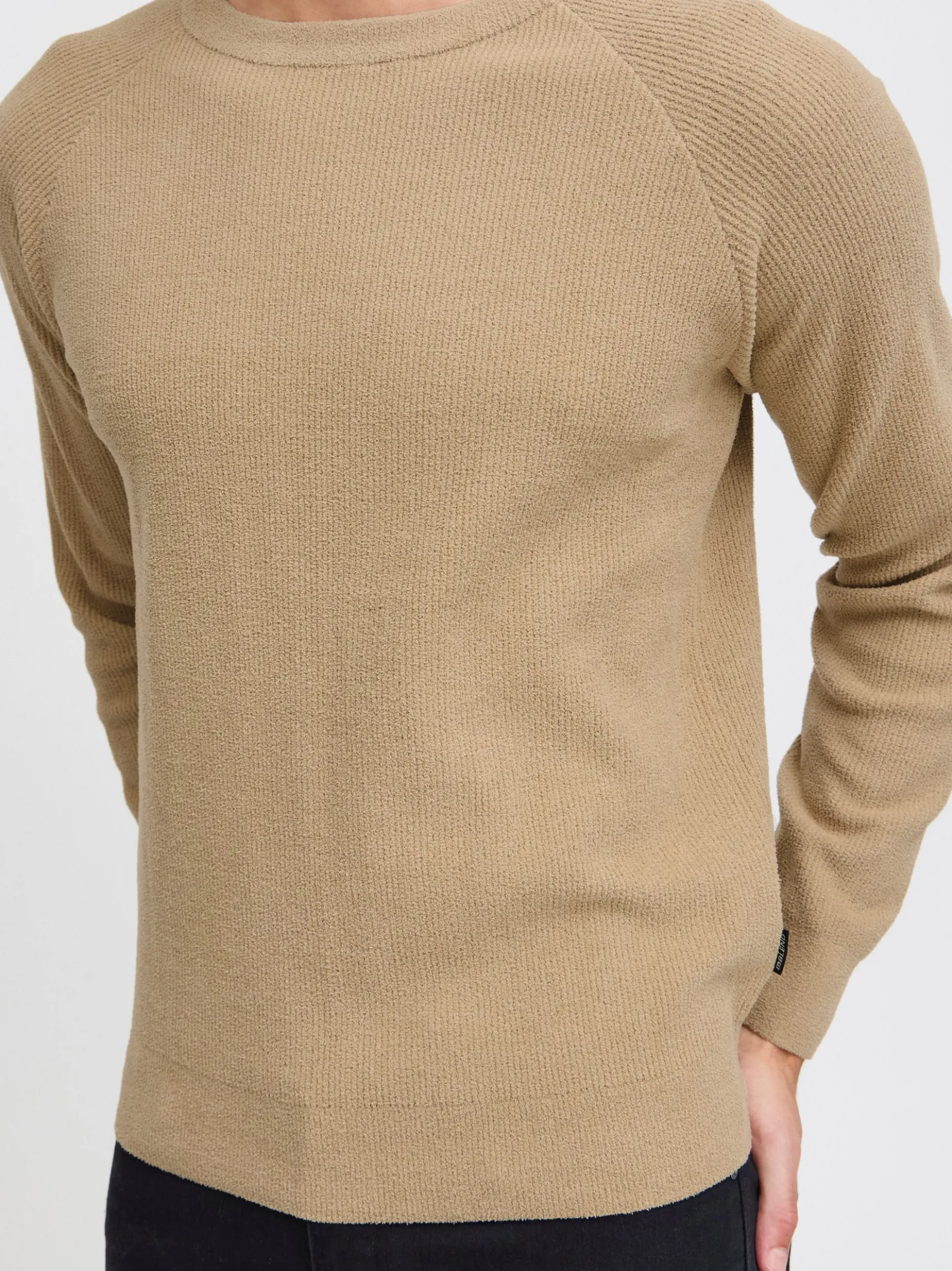 BLEND Herren Strickpullover in beige