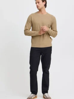 BLEND Herren Strickpullover in beige