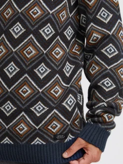 BLEND Herren Strickpullover - BHPullover in blau