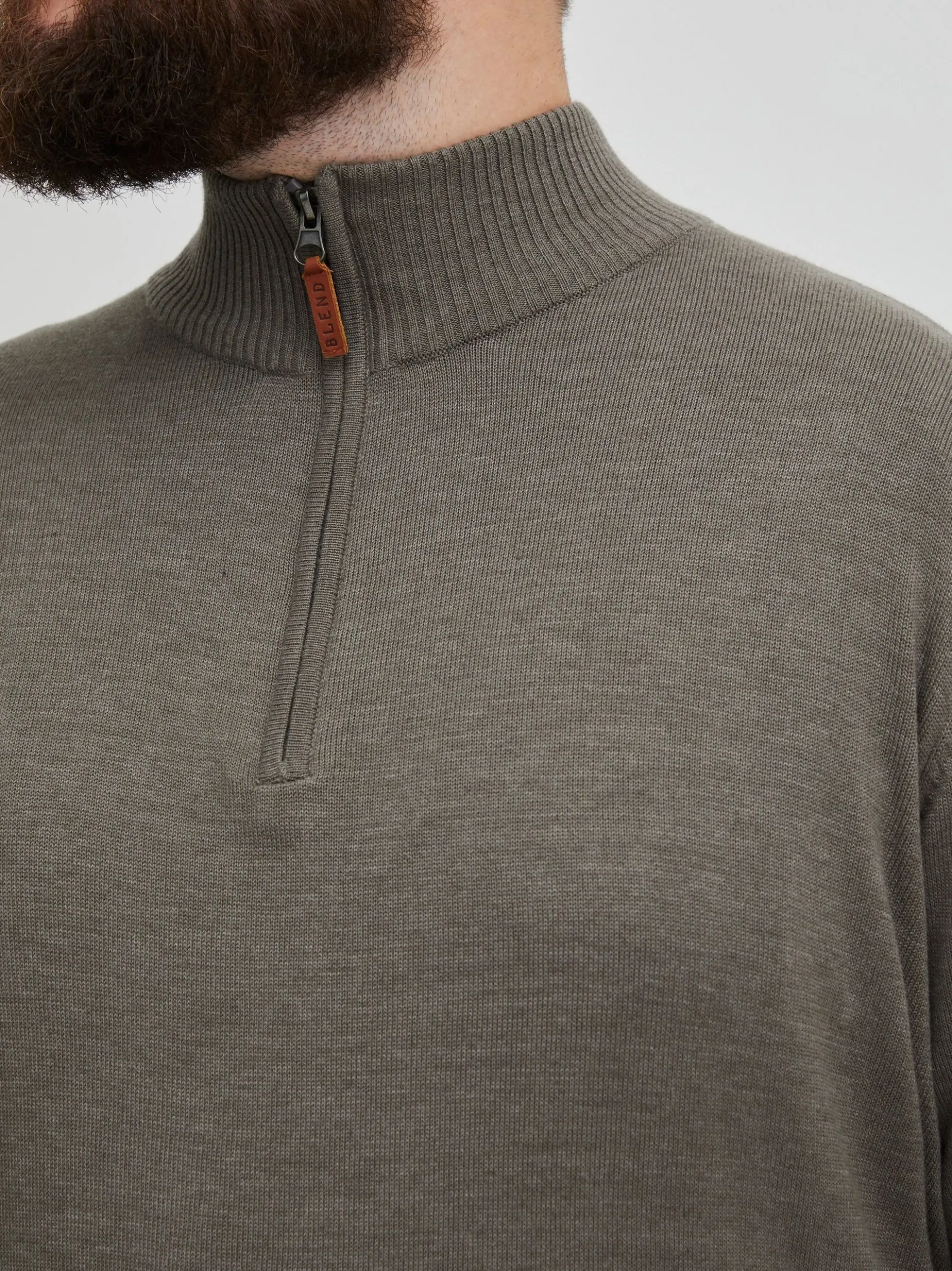 BLEND Herren Strickpullover - BHRobin Big & Tall in grau