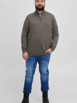 BLEND Herren Strickpullover - BHRobin Big & Tall in grau