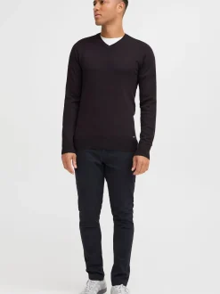 BLEND Herren Strickpullover - BHWeber in schwarz