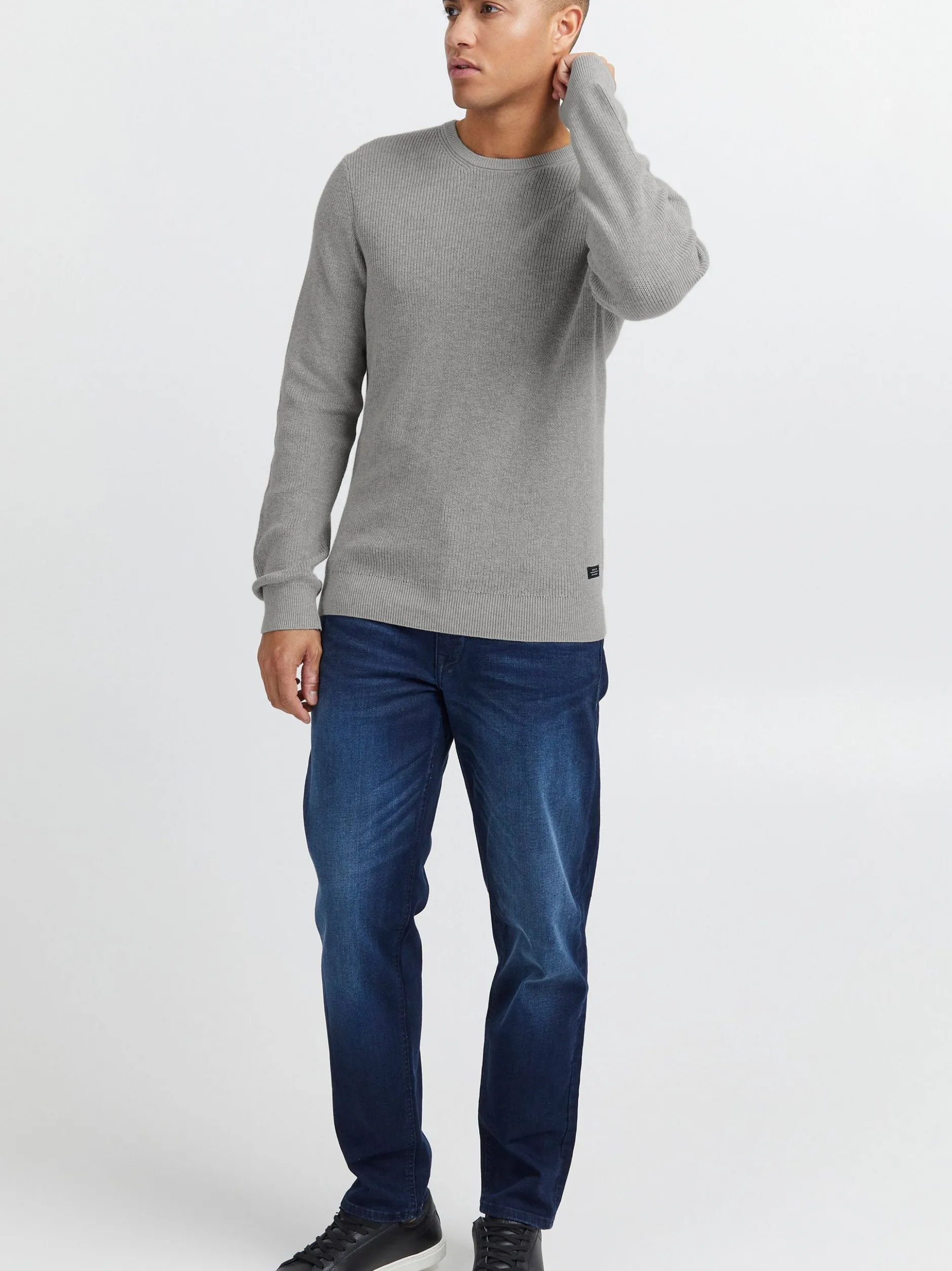 BLEND Herren Strickpullover - BHCodford in grau