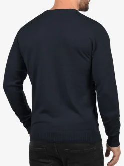BLEND Herren Strickpullover - BHRudolph in blau