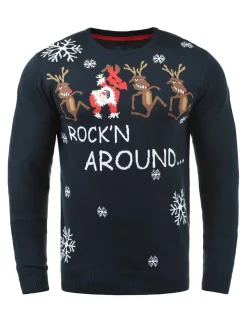 BLEND Herren Strickpullover - BHRudolph in blau