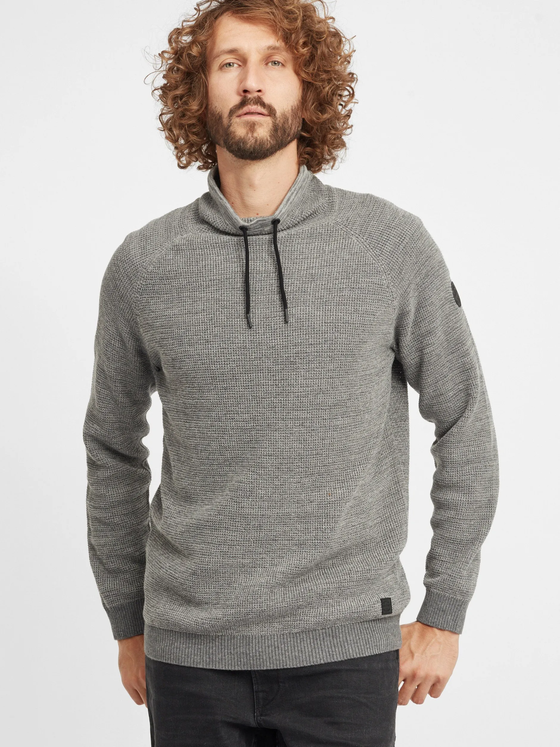 BLEND Herren Strickpullover - BHComulco in grau