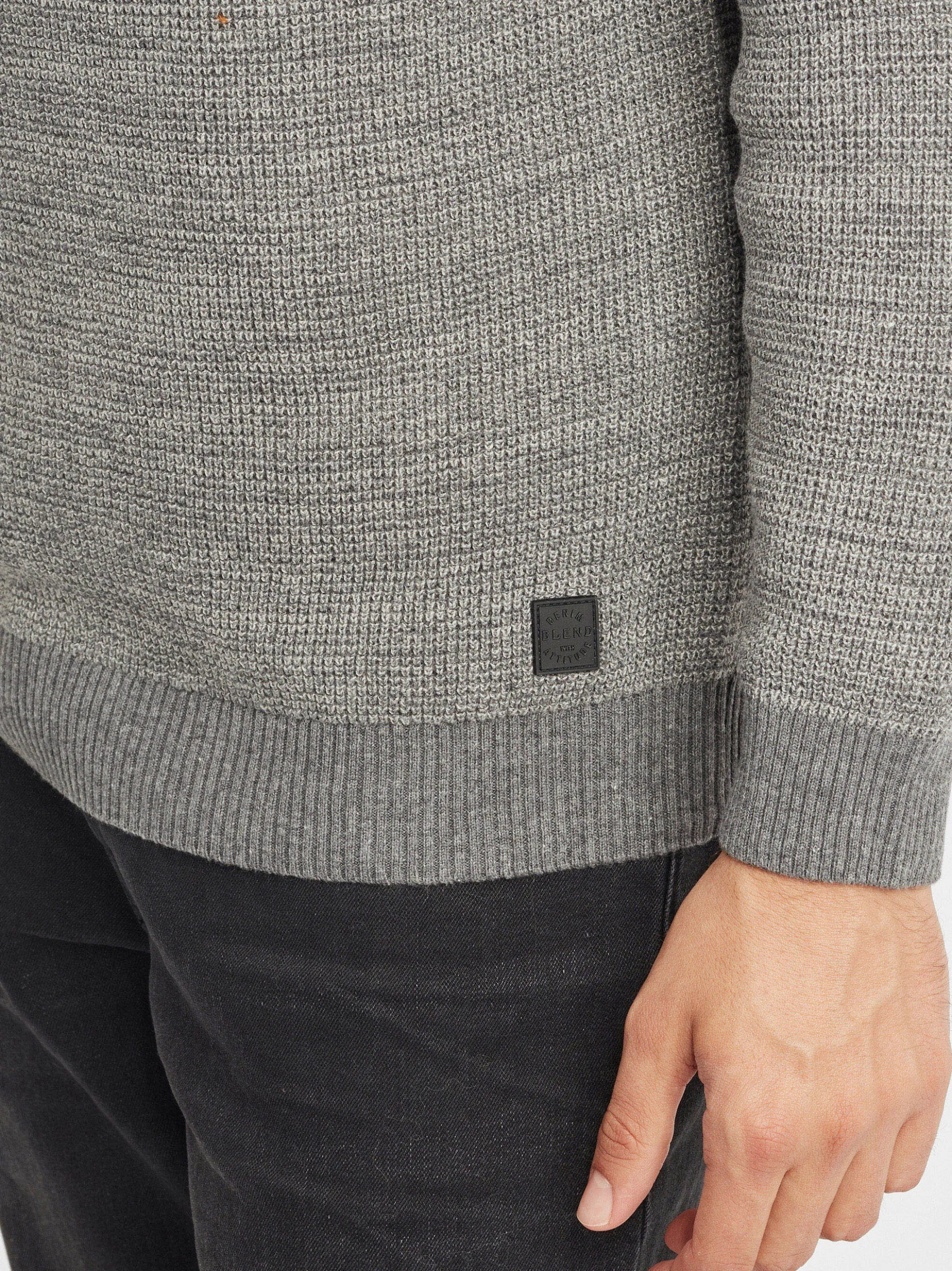 BLEND Herren Strickpullover - BHComulco in grau